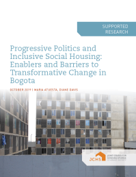 Cover of "Progressive Politics and Inclusive Social Housing" paper.