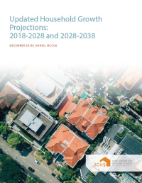 Cover of "Updated Household Growth Projections" paper.