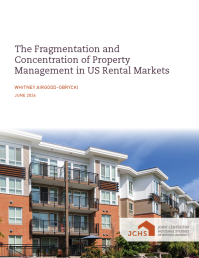 Cover of multifamily management working paper.