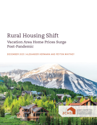 Cover of Rural Housing Shift paper.