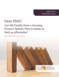 Cover of "Dear FSOC" paper.