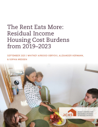 Cover of renter residual income paper.