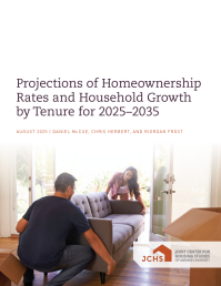 Cover of tenure projections paper.
