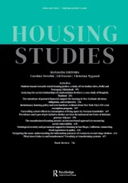 Cover of Housing Studies journal.