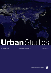 Cover of the journal Urban Studies.