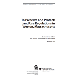 Cover of To Preserve and Protect paper.