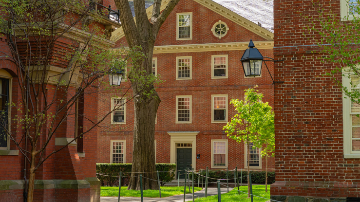 Brick buildings at Harvard University.