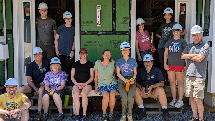 JCHS Staff at a Habitat for Humanity Build