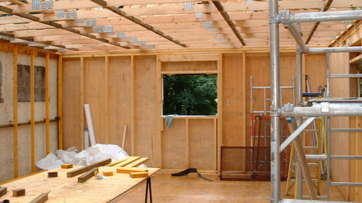 House being renovated