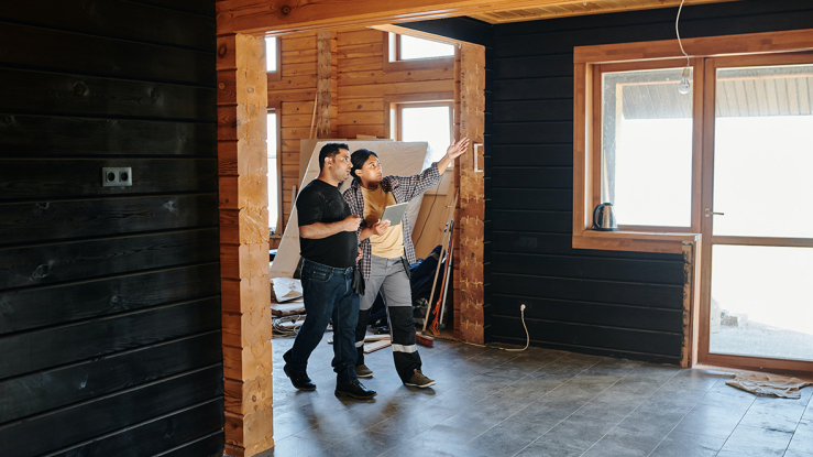 Contractors on a job site