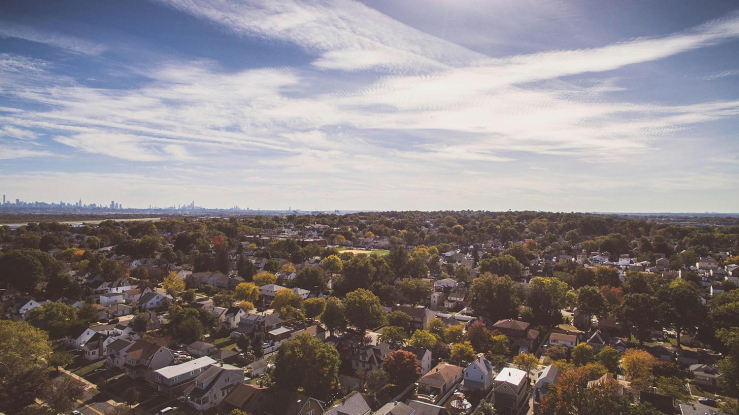 Aerial vidw of houses