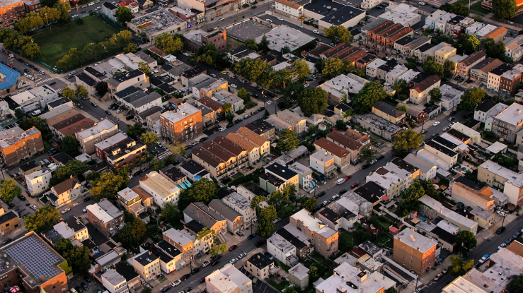 Aerial view of New York