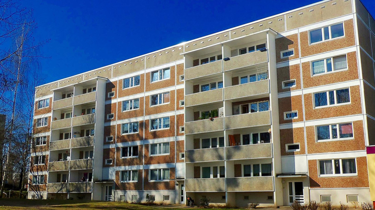 Middle income apartment building.