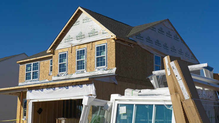 Home under construction.