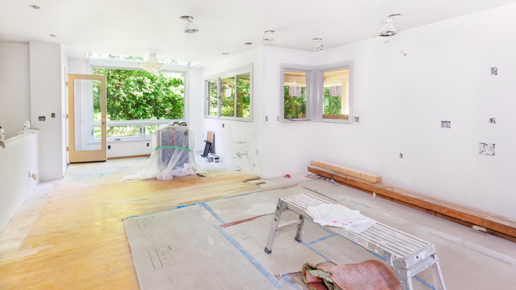 House being remodeled