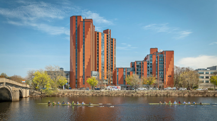 Apartments overlooking Charles River.