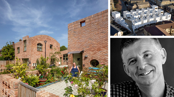 Peter Barber and two of his social housing projects.