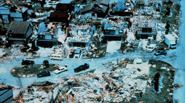 Devastation from Hurricane Andrew