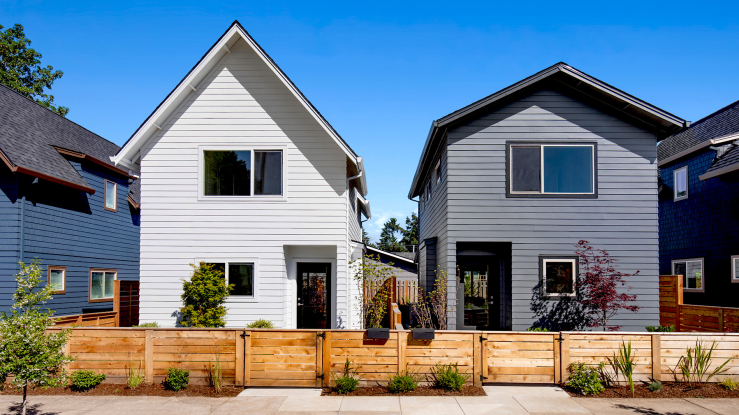 New single-family homes.