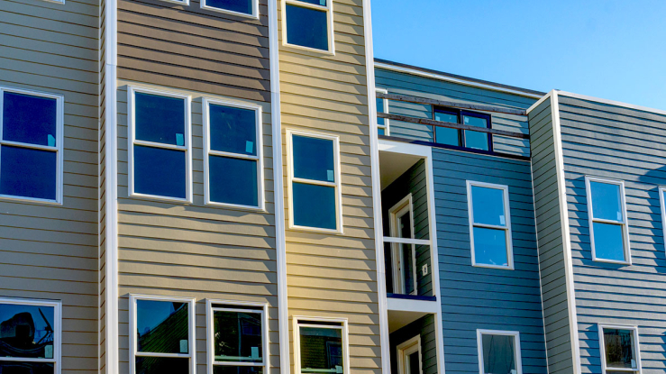 New construction multifamily housing.