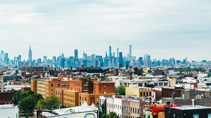 View of Brooklyn looking towards Manhattan.