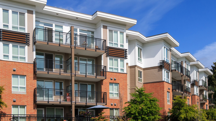 A large rental apartment property.