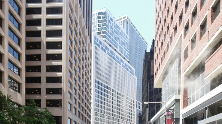 Office buildings in Lower Manhattan.