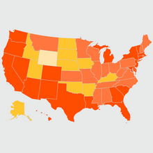 2020 Cost Burden map