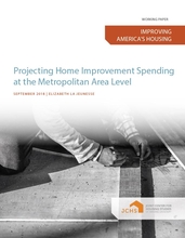 Cover of the paper "Projecting Home Improvement Spending at the Metropolitan Area Level."