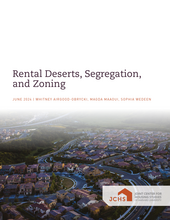 Cover of the paper "Rental Deserts, Segregation, and Zoning."