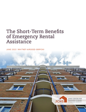 Cover of the paper "The Short-Term Benefits of Emergency Rental Assistance."