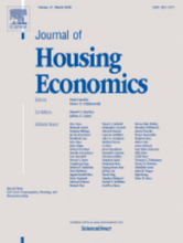 Journal of Housing Economics cover