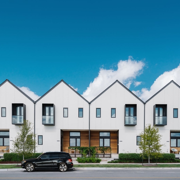 Row of townhouses