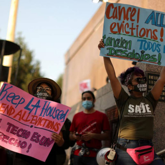 Eviction protest