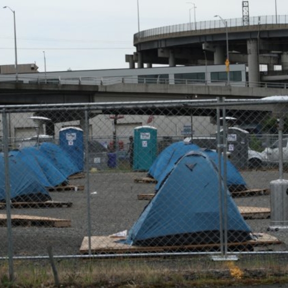 Homeless encampment