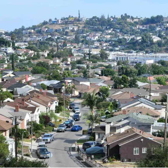 Residential street in LA.