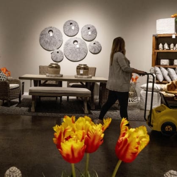 People shopping in home remodeling store.