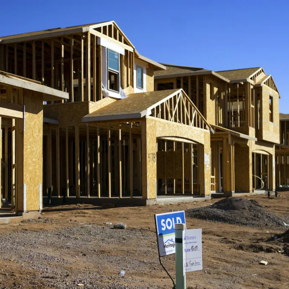 House under construction.