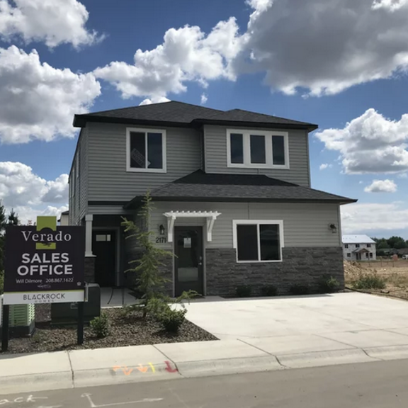 Single-family home on clear day.