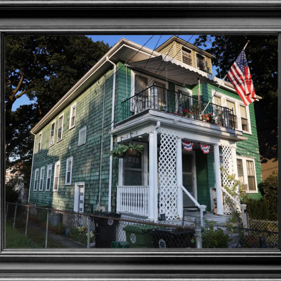 Framed photo of a home