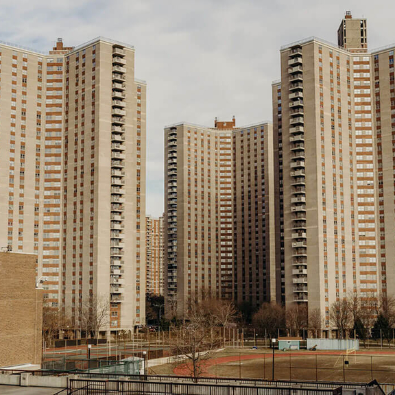 A photograph of Co-op City in the Bronx.