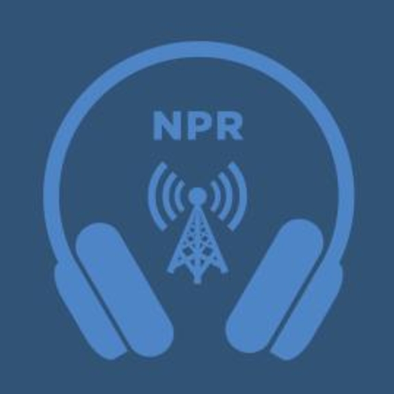 NPR logo and headphones.