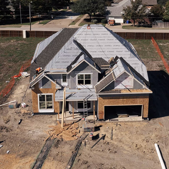 Home under construction.