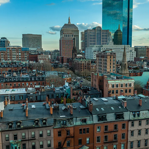 Boston skyline.