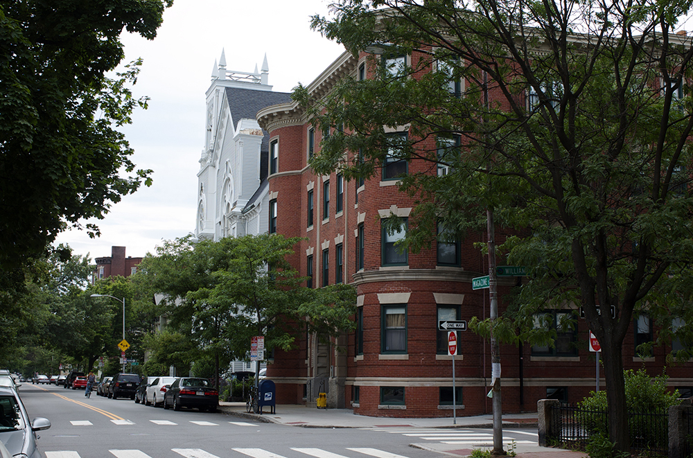 Apartment building in Cambridge, MA.