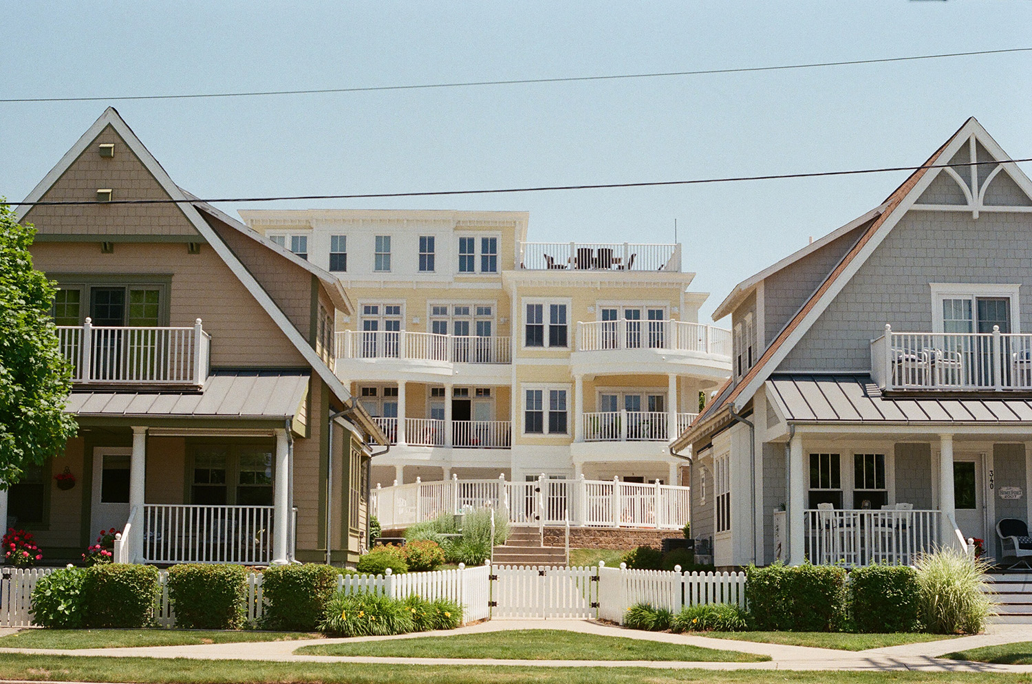 View of multifamily and single family homes.