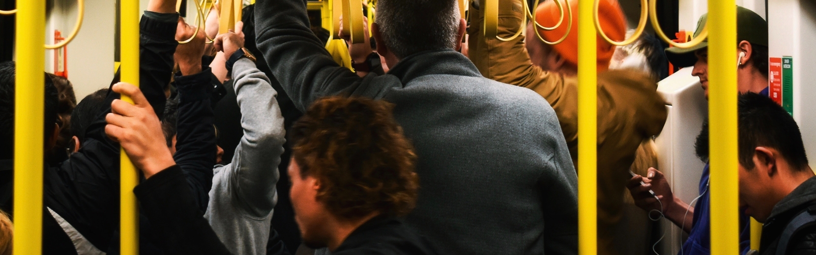 People on a subway car