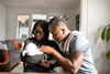 Black couple with newborn baby