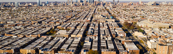 View of row houses in South Philadelphia.