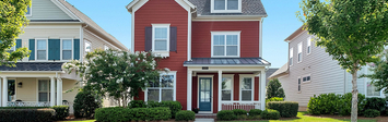 Small home in a residential area.